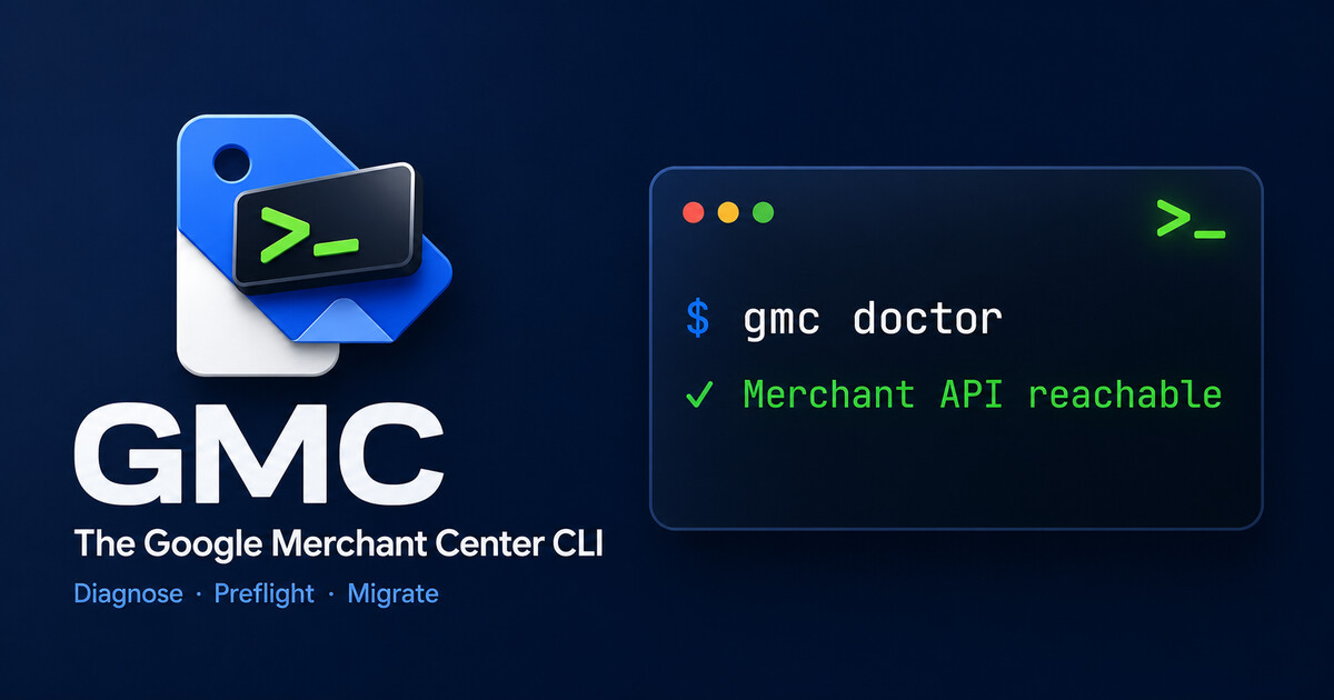 Getting started | GMC — Google Merchant Center CLI